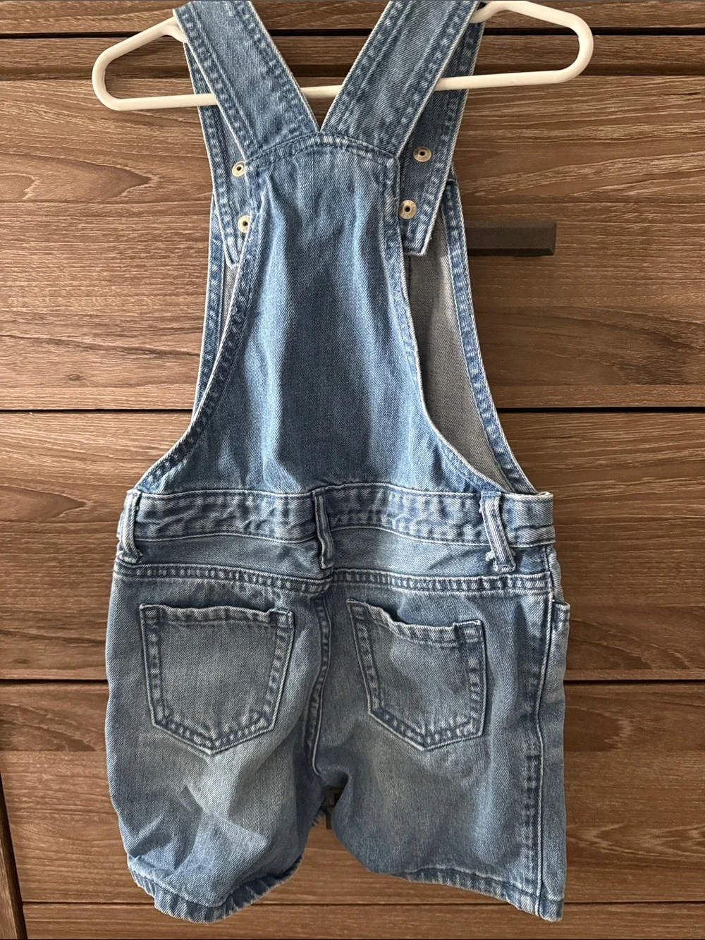 The Children's Place Light Blue Denim Short Overalls